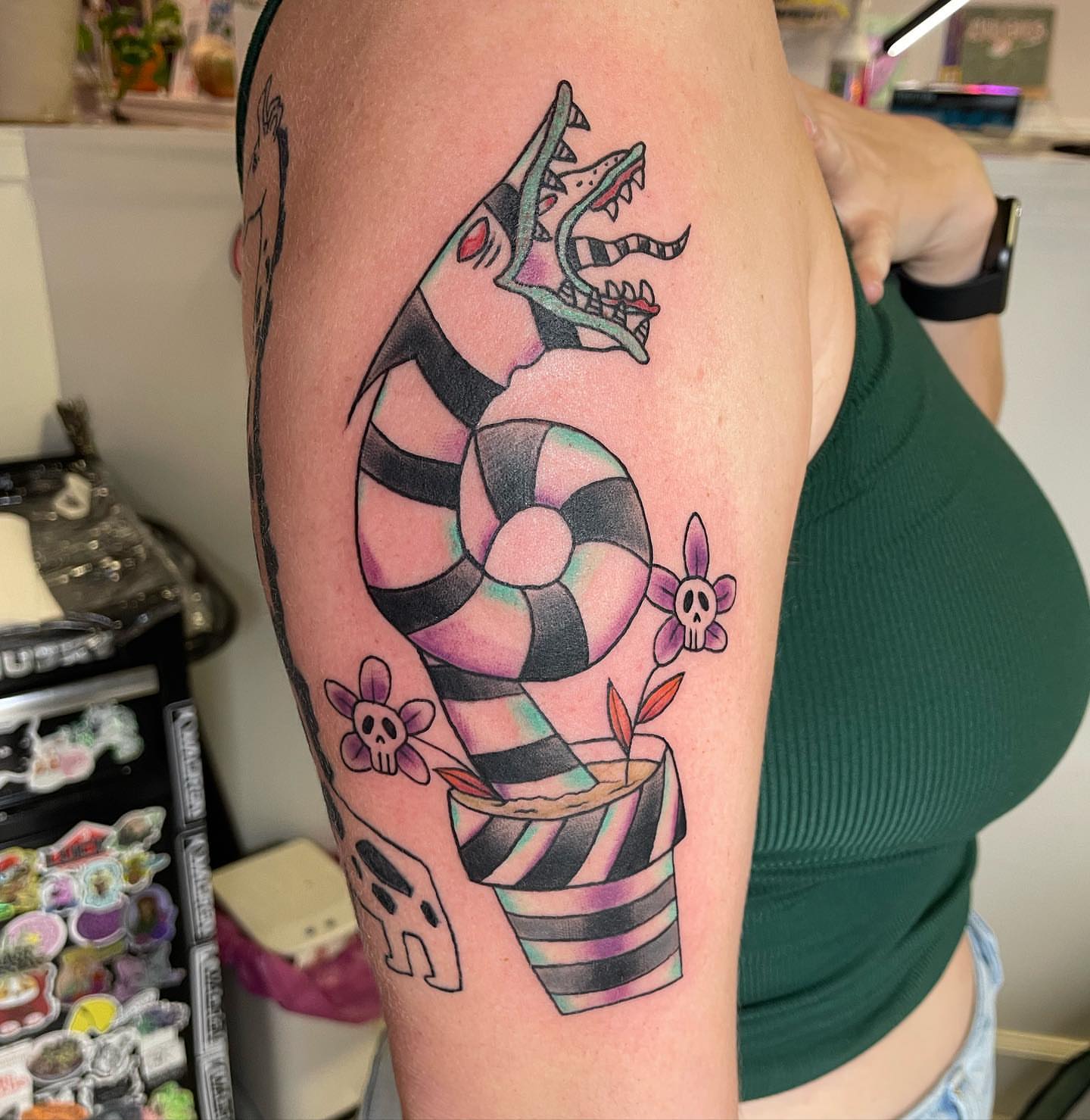Tattoo by @blackcatcrap — new_school