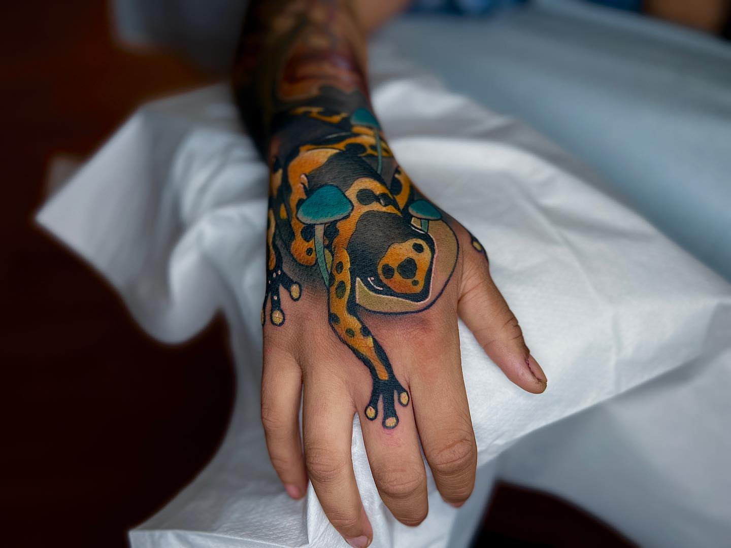 Tattoo by @brandonbadluck — dotwork