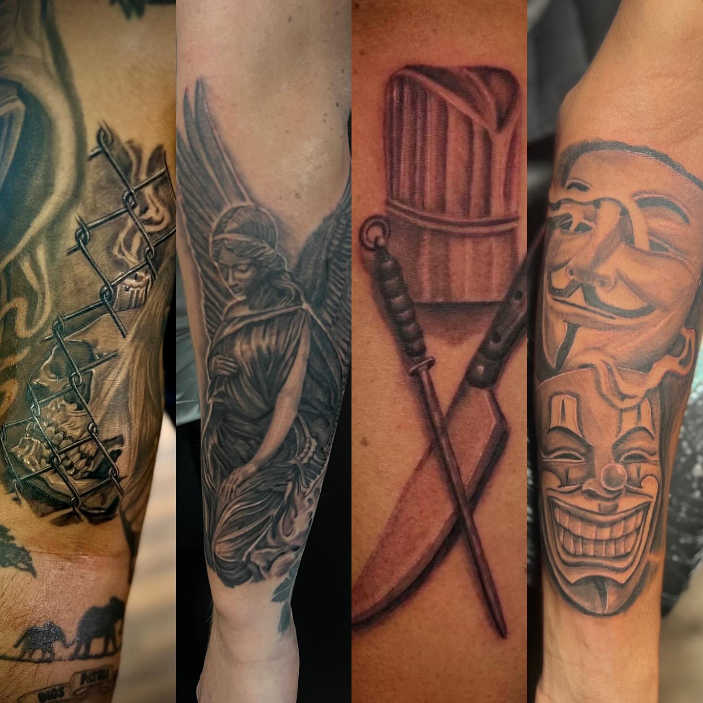 Tattoo by @tat2mushu — black_and_grey