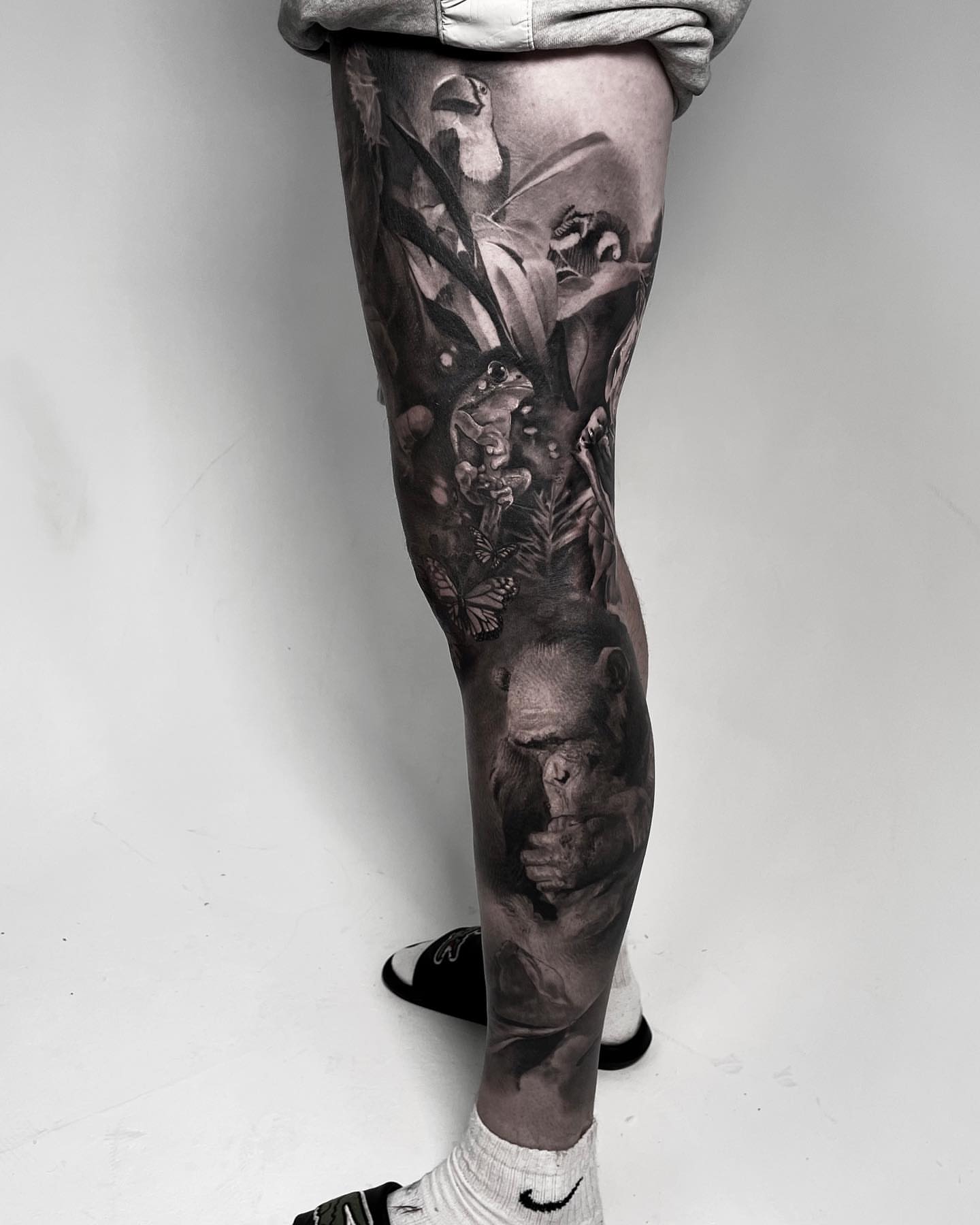 Tattoo by @robdansontattoo — realism, black_and_grey