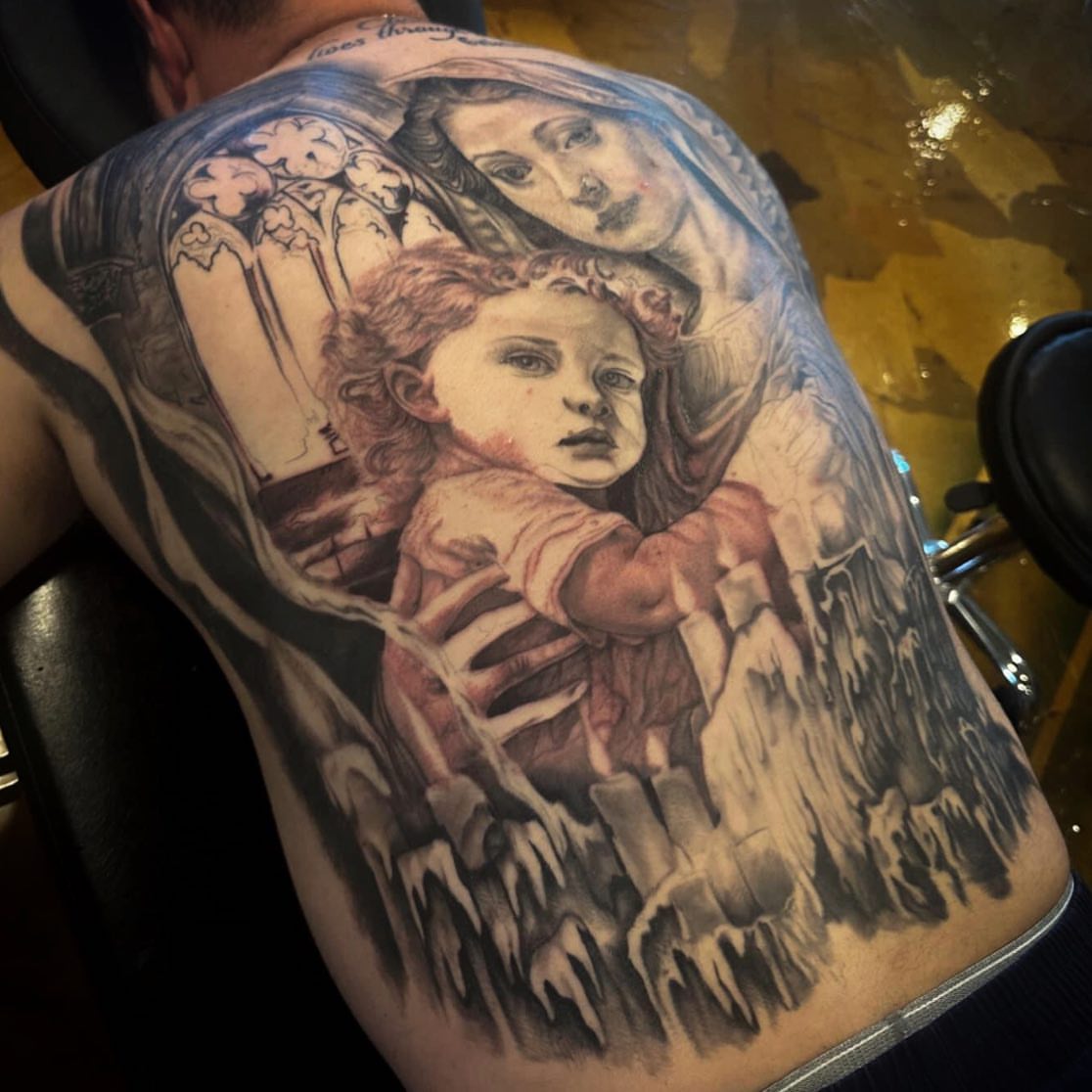Tattoo by @lauren_tattoosart — realism, black_and_grey