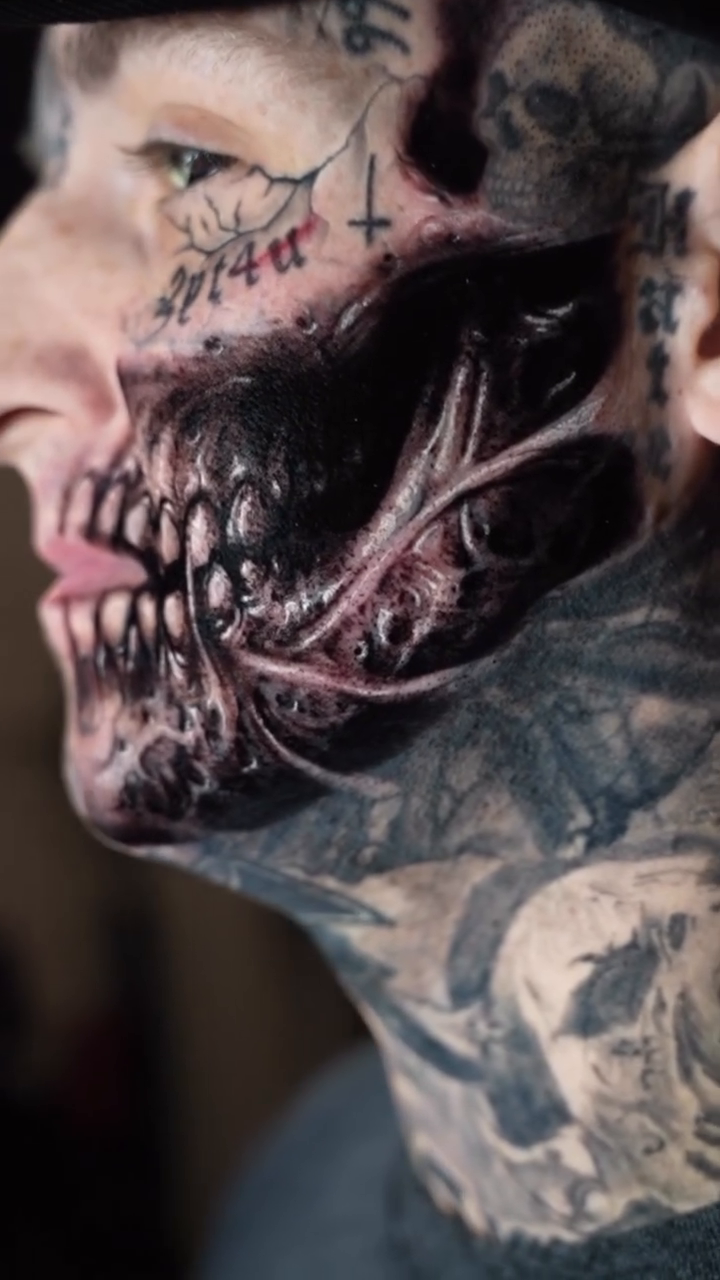Tattoo by @roman_hide — dark_realism, black_and_grey