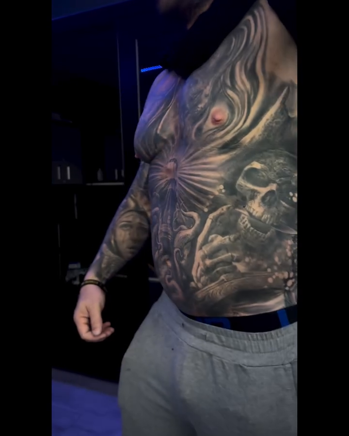 Dragon and skull realism tattoo by Paul burrows (Tatttoo Artist)