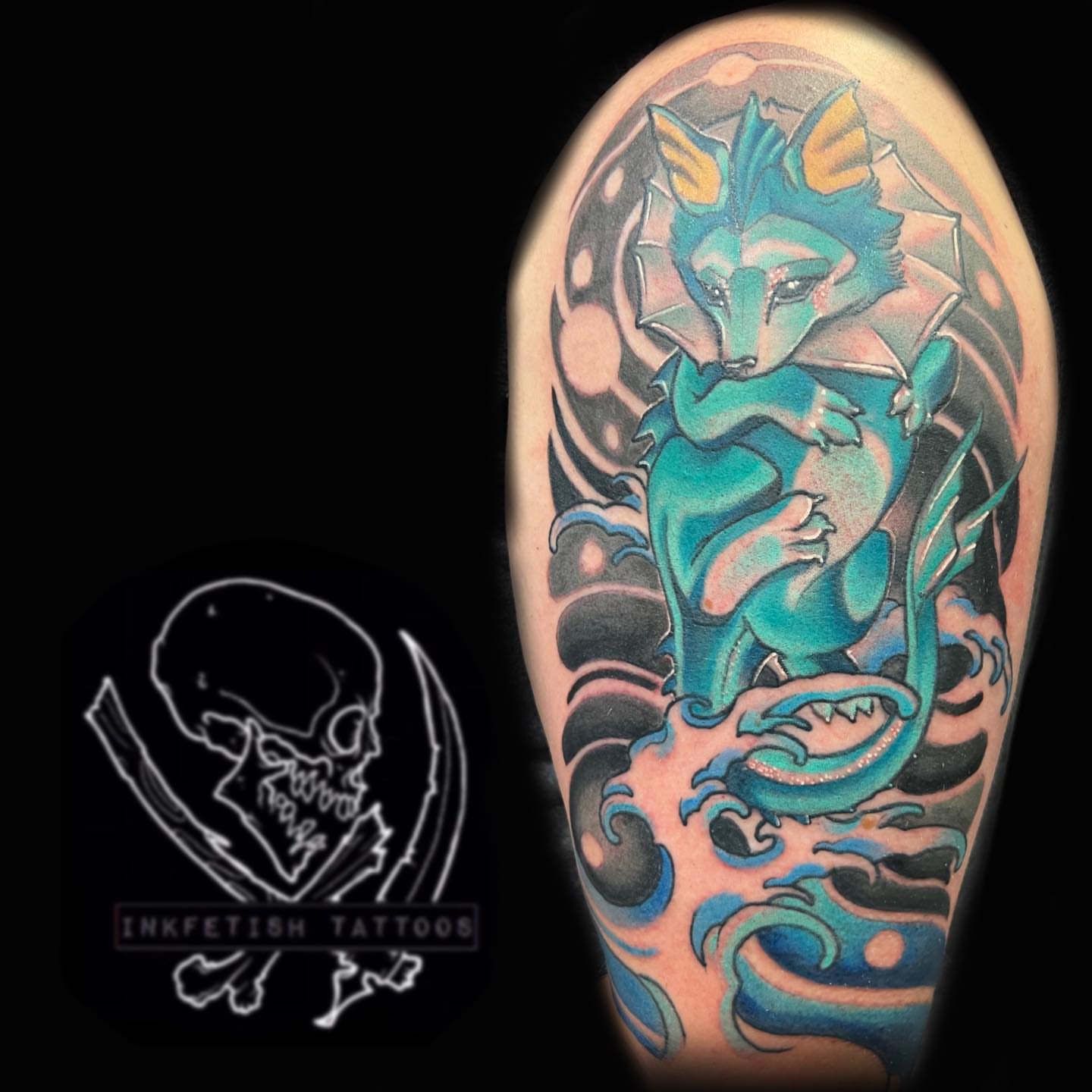 Tattoo by @inkfetish187 — new_school, dotwork