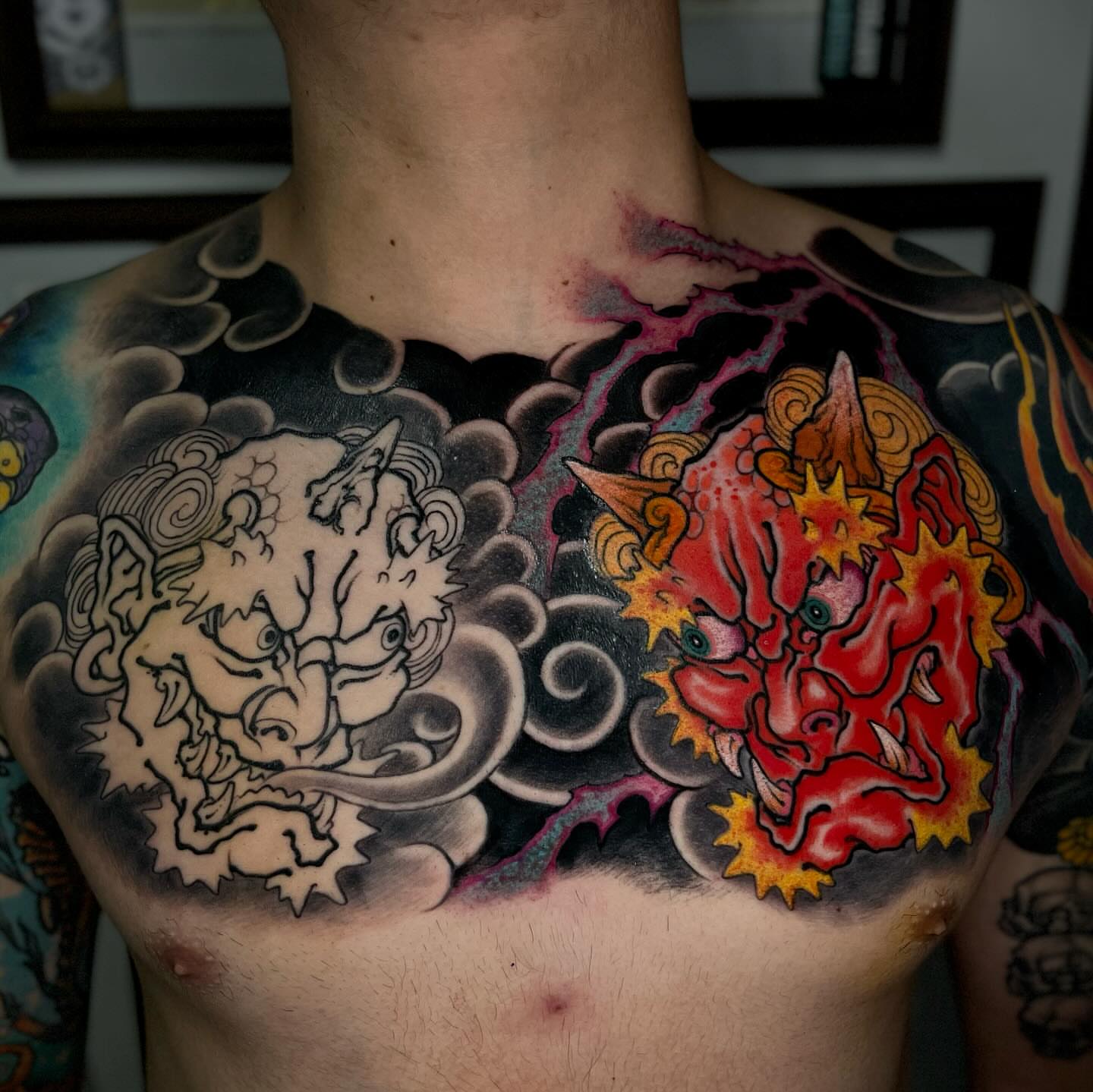 Tattoo by @jacoabarca — japanese_irezumi, dotwork