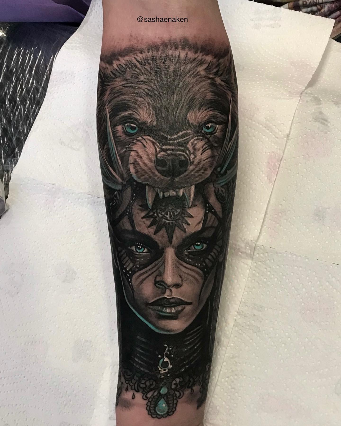 Tattoo by @sashaenaken — realism, dark_realism