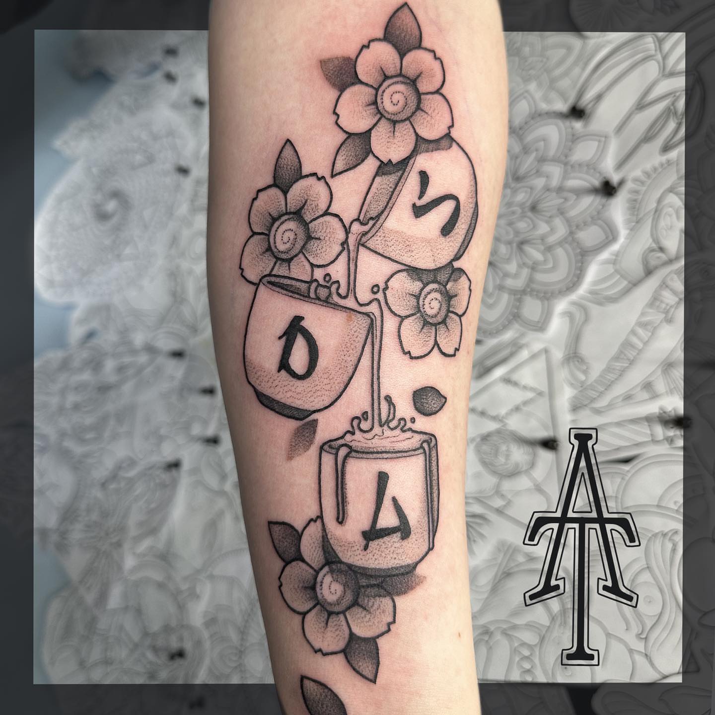 Tattoo by @chrisdobransky — dotwork, black_and_grey