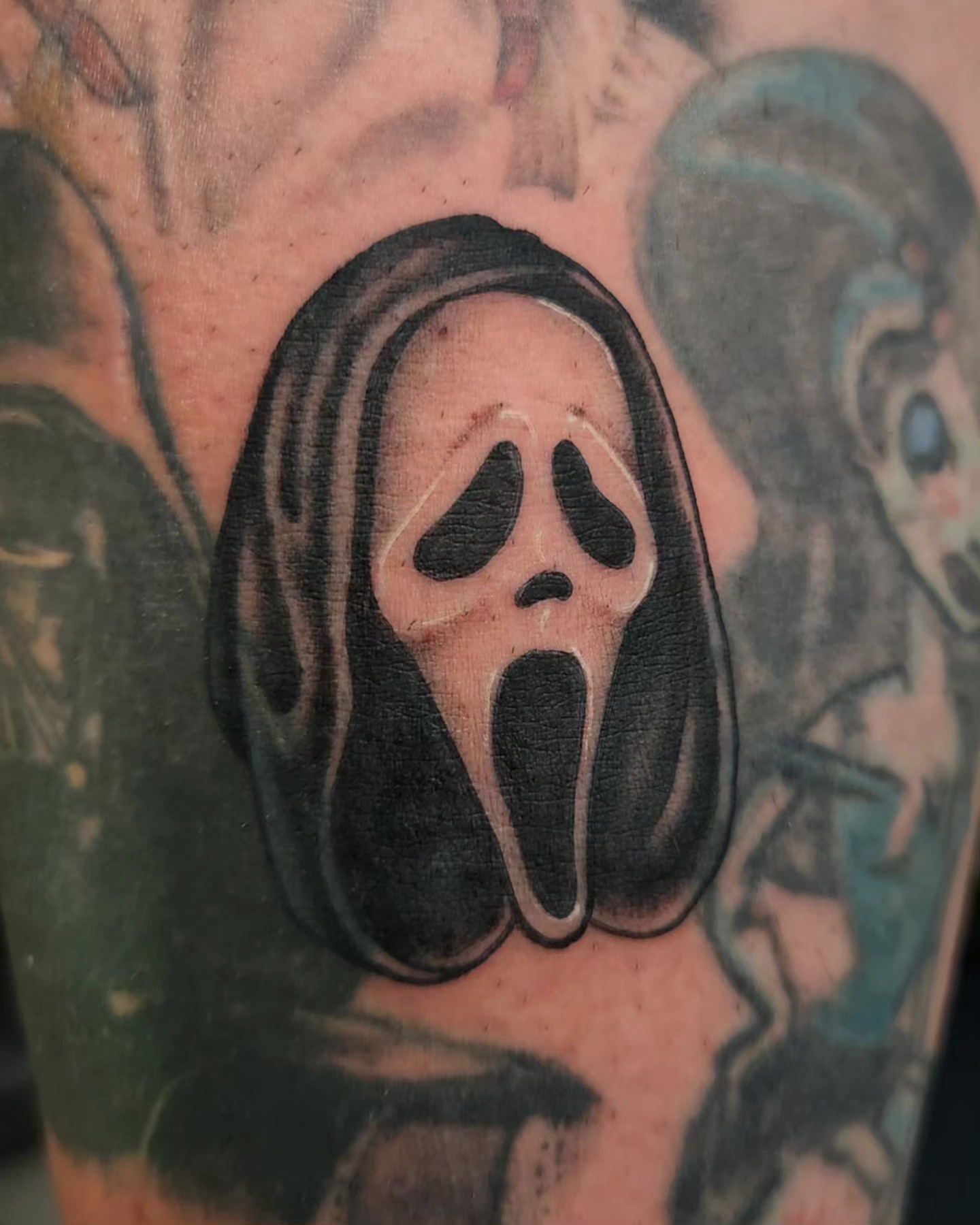 Tattoo by @stone_man720 — black_and_grey
