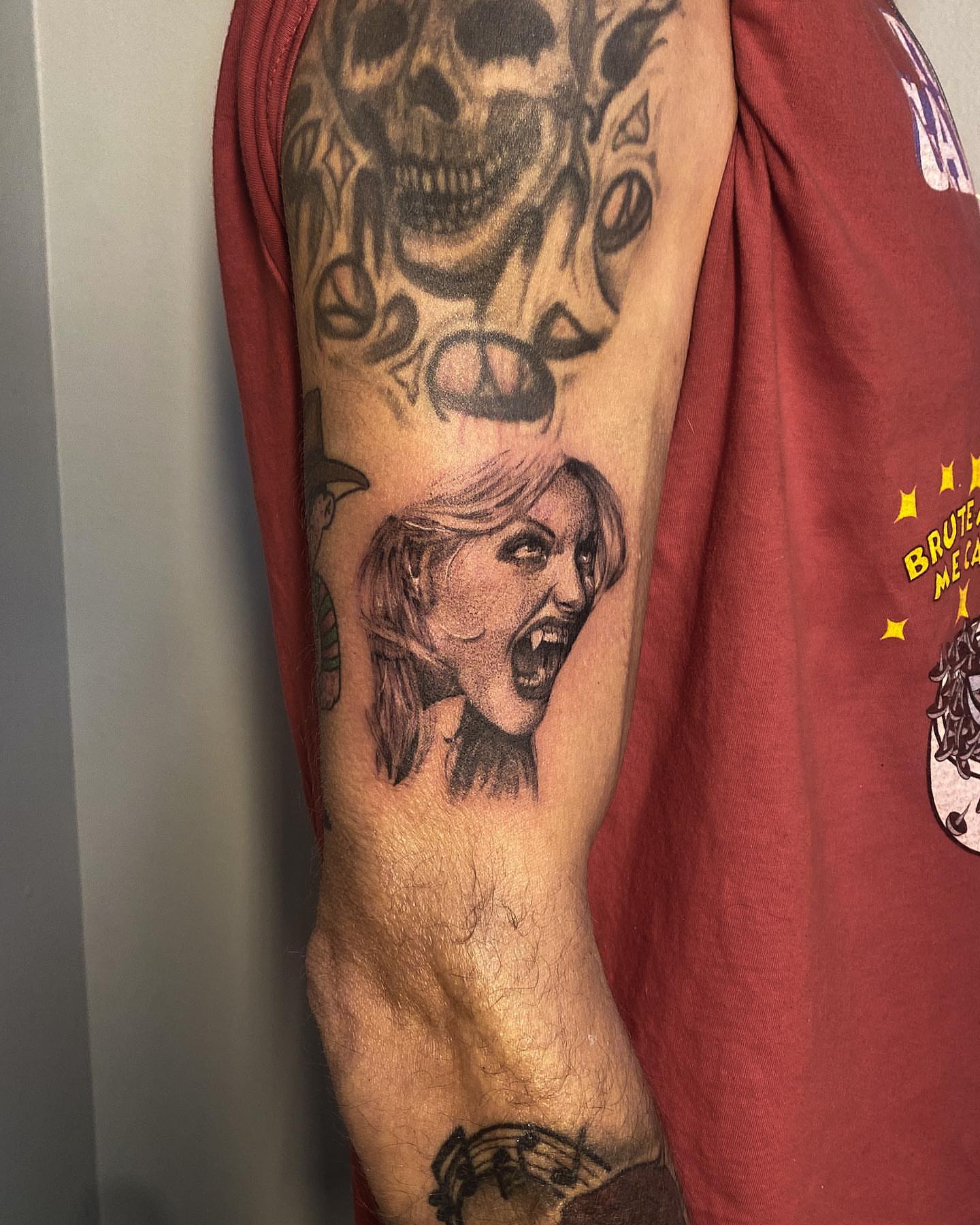 Tattoo by @mourning.tattoos — black_and_grey