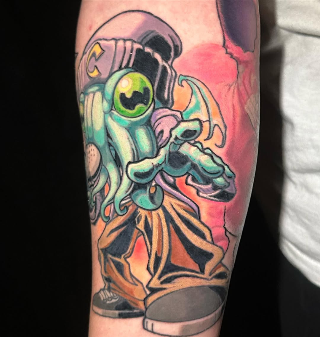 Tattoo by @shanebakertattoo — new_school, anime