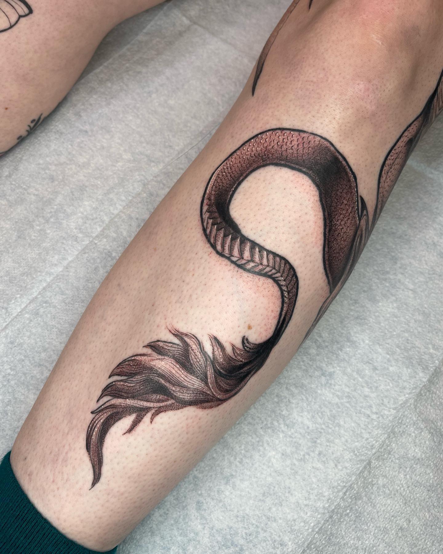 Tattoo by @judes_draws — black_and_grey