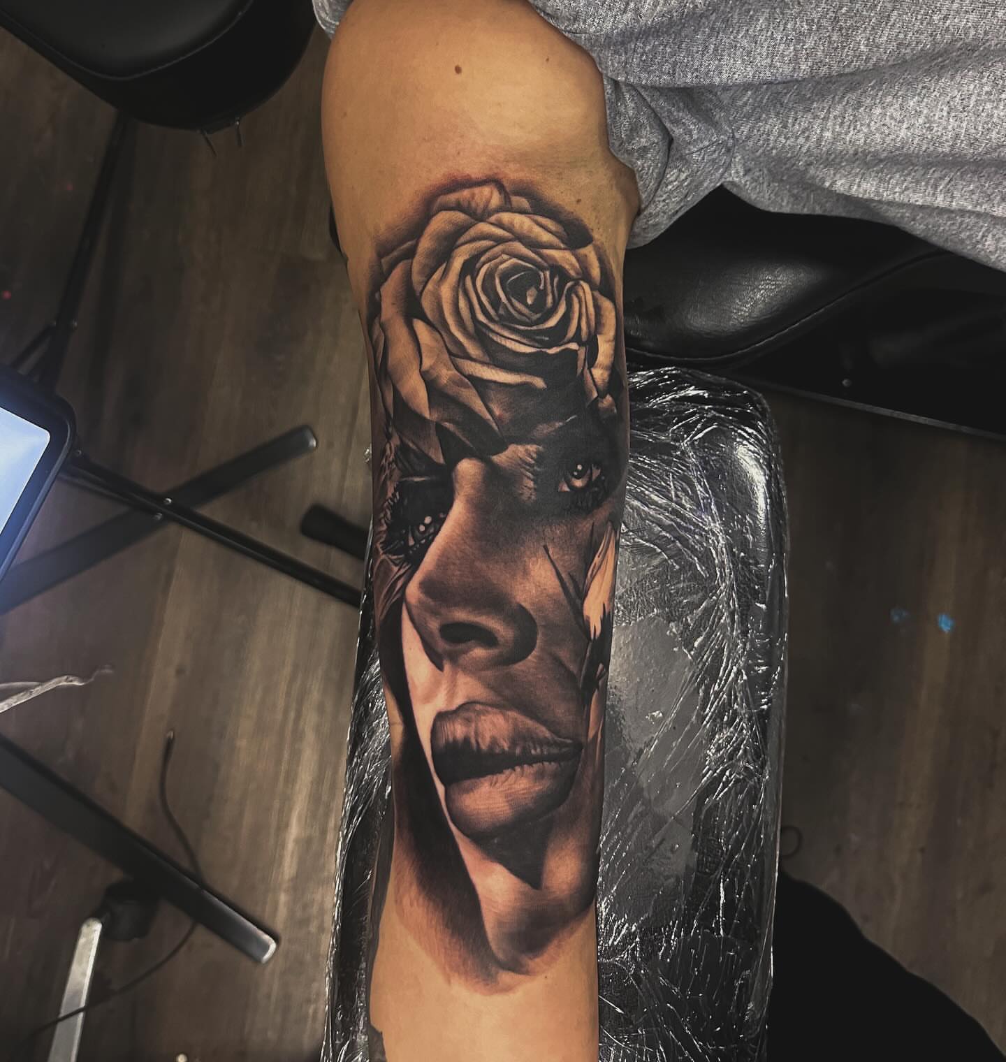 Tattoo by @guzman_tattoo_ — realism, dark_realism