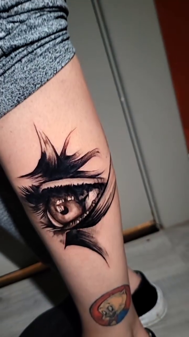 Tattoo by @jbancroft_tattoos — realism, anime