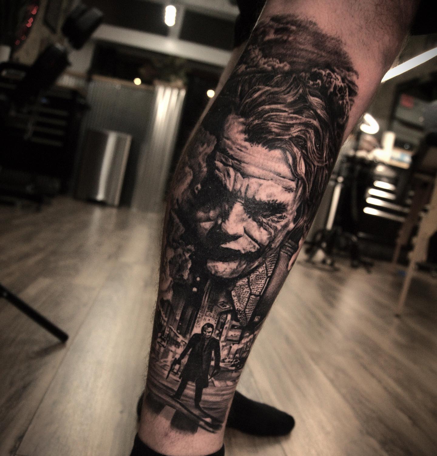 Tattoo by @aaronthomastattoos — realism, dark_realism