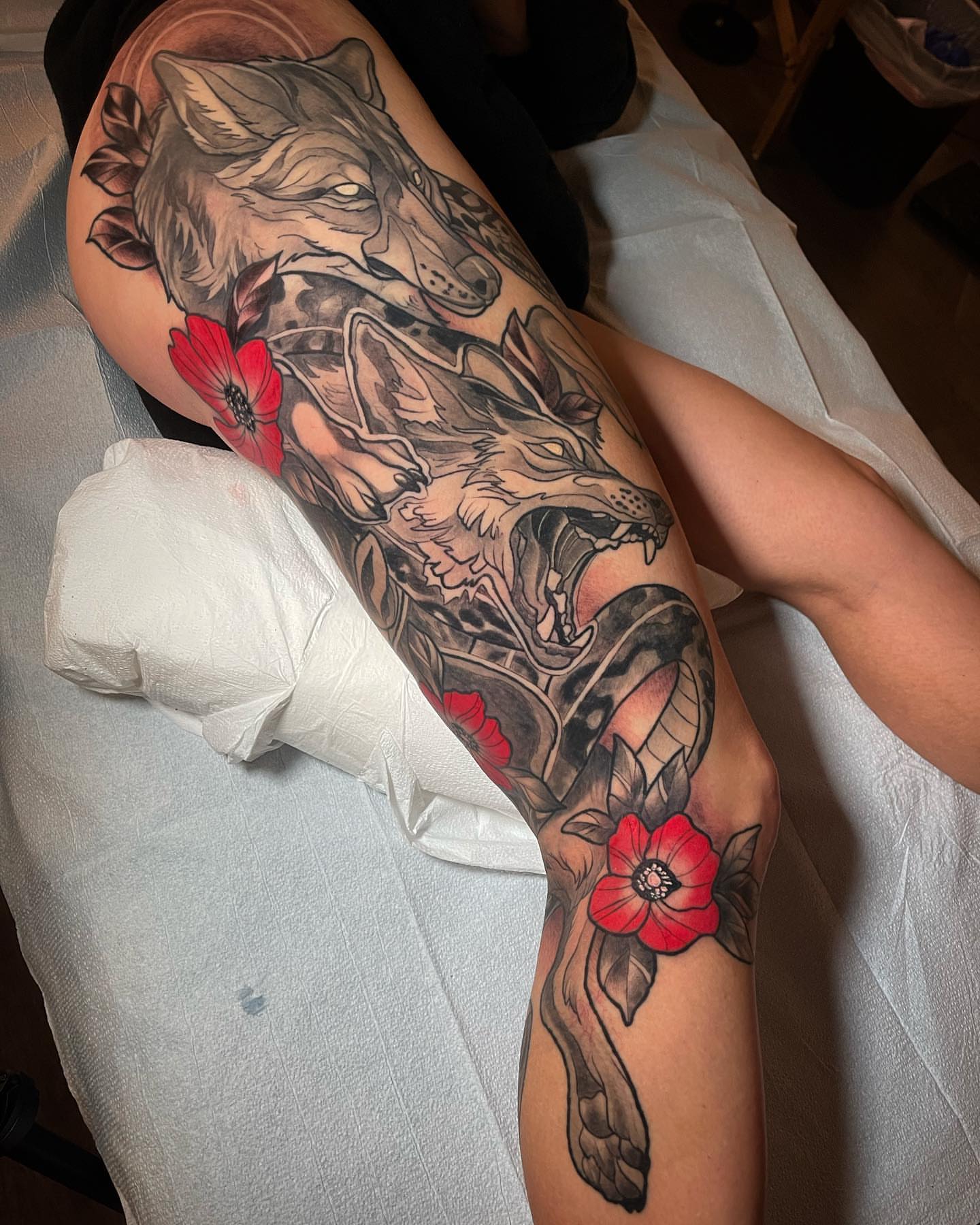 Tattoo by @jessewilliamstattoo — realism, dotwork