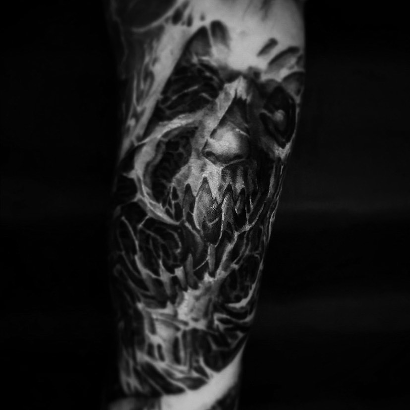 Tattoo by @99_blk — black_and_grey, realism