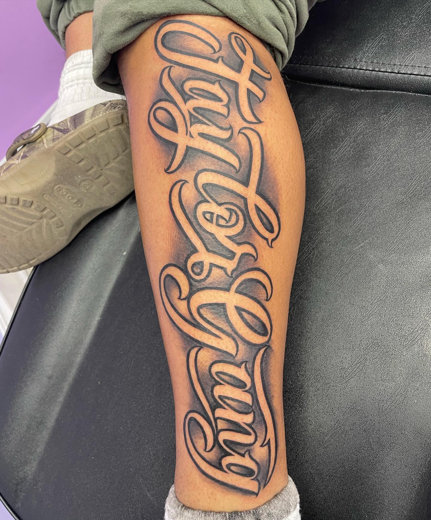 Tattoo by @bohemianblake — lettering_script