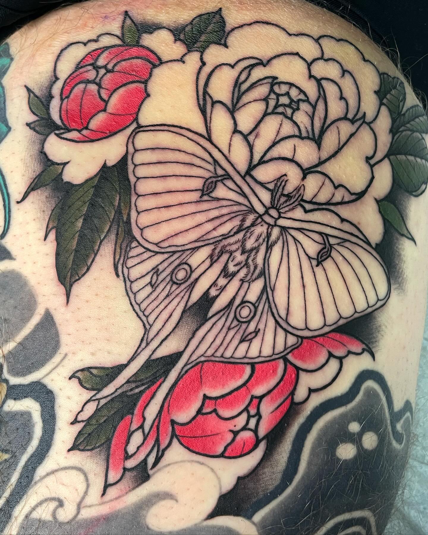 Tattoo by @shesarudemisfit — american_traditional, black_and_grey