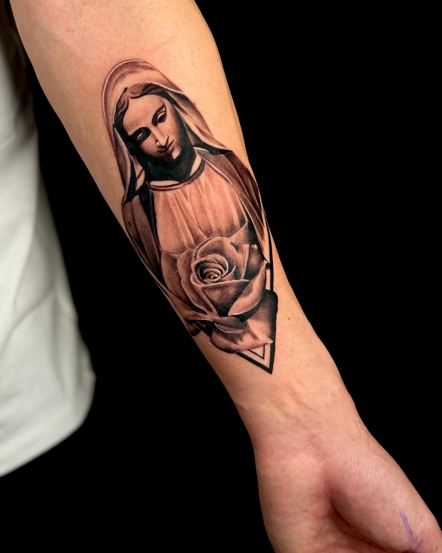 Tattoo by @tatt2ant — realism, black_and_grey
