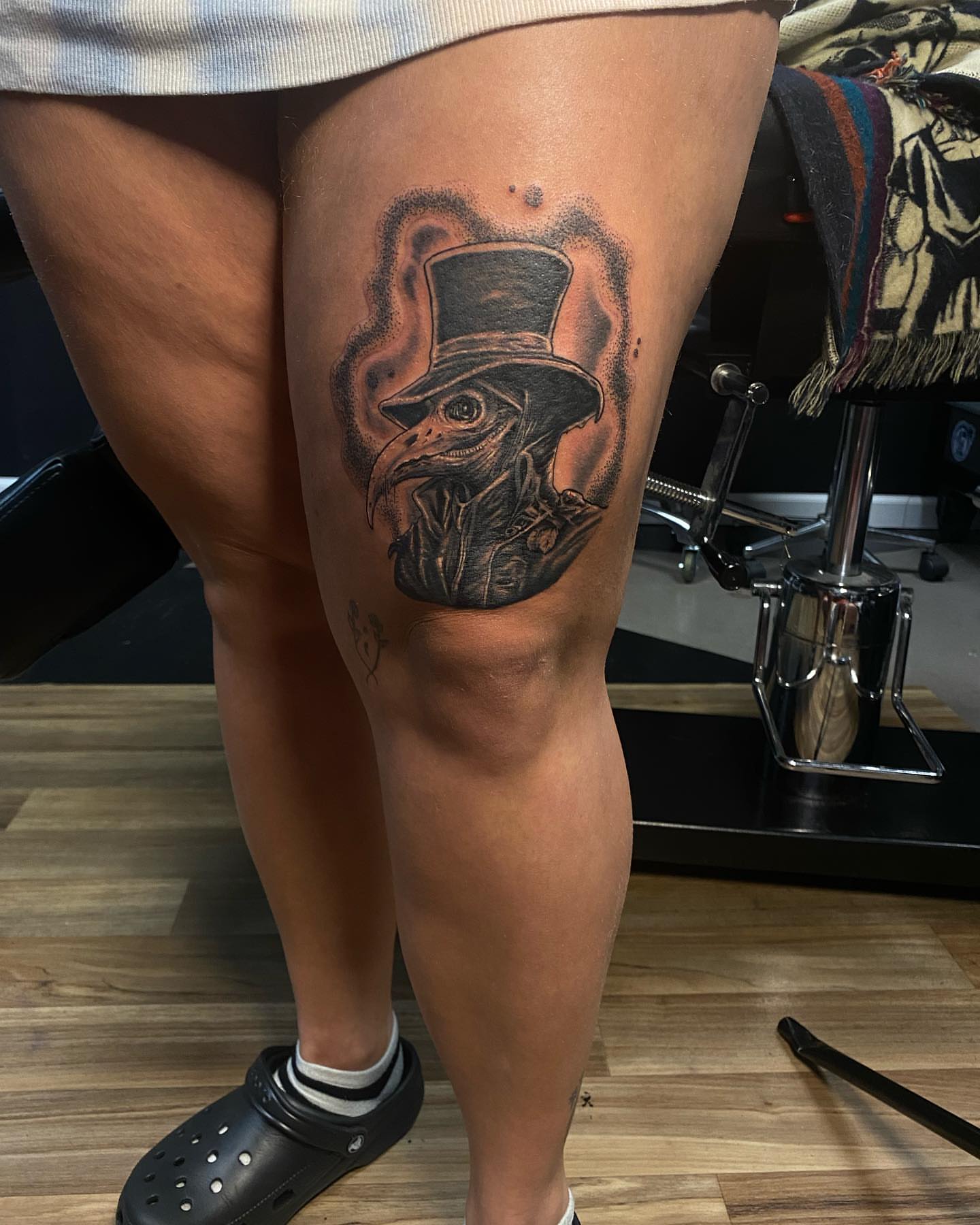 Tattoo by @kontakt90 — black_and_grey