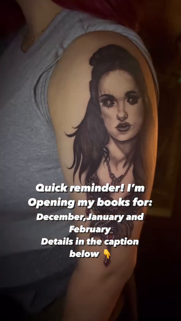 Woman's portrait realism tattoo by 𝕸𝖊𝖌𝖆𝖓 𝕮𝖍𝖊𝖛𝖆𝖙𝖊𝖜𝖆🦇 Brooklyn Tattoo Artist