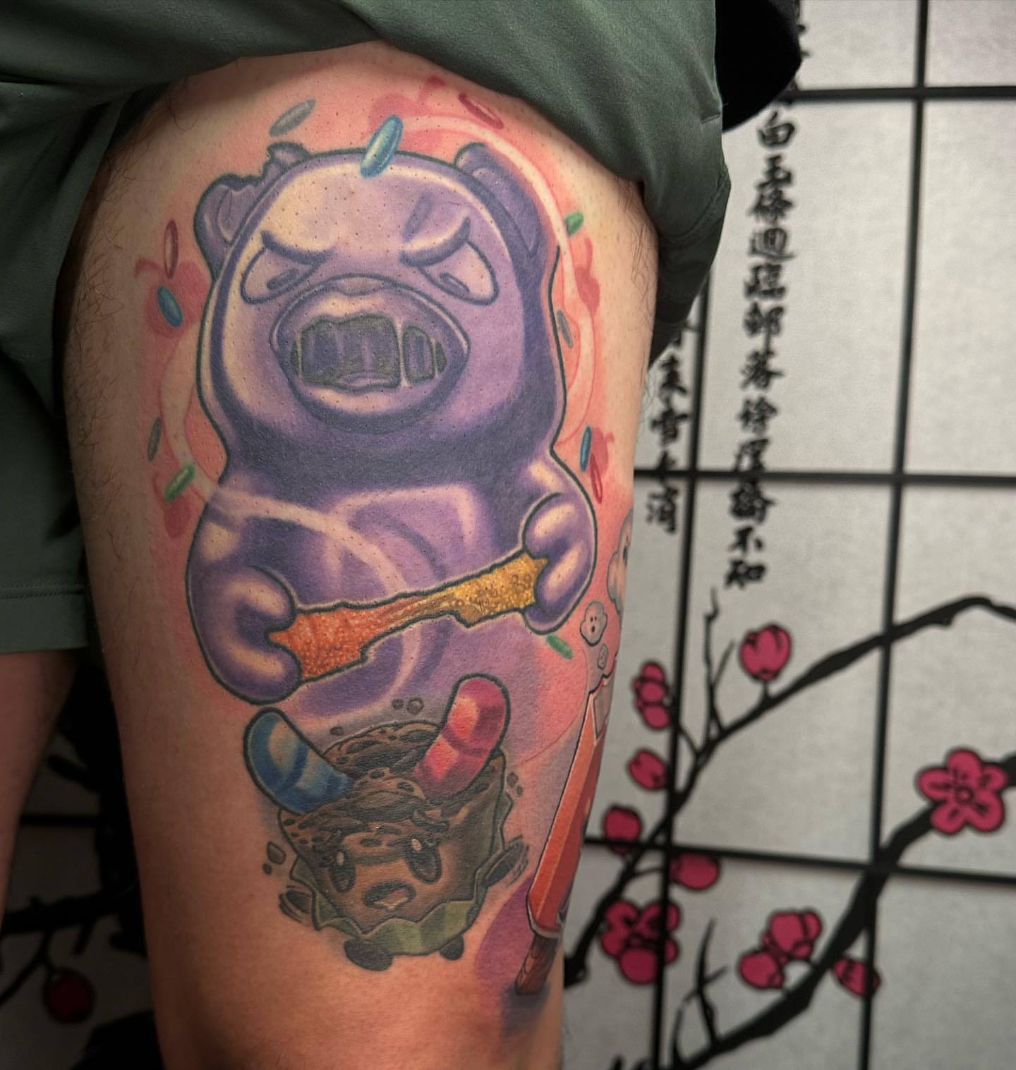 Tattoo by @jaredboothtattoos — new_school, dotwork