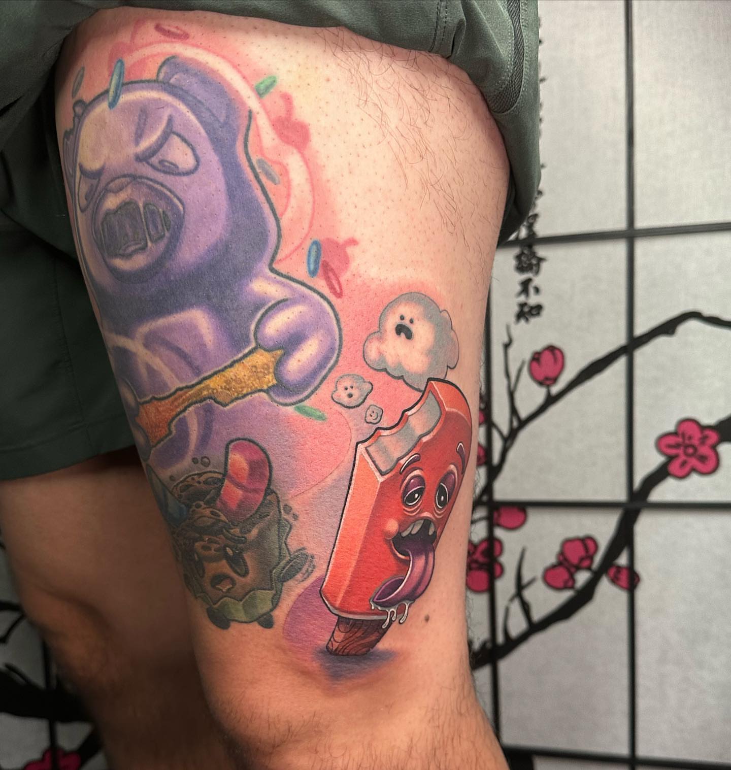 Tattoo by @jaredboothtattoos — illustrative, anime