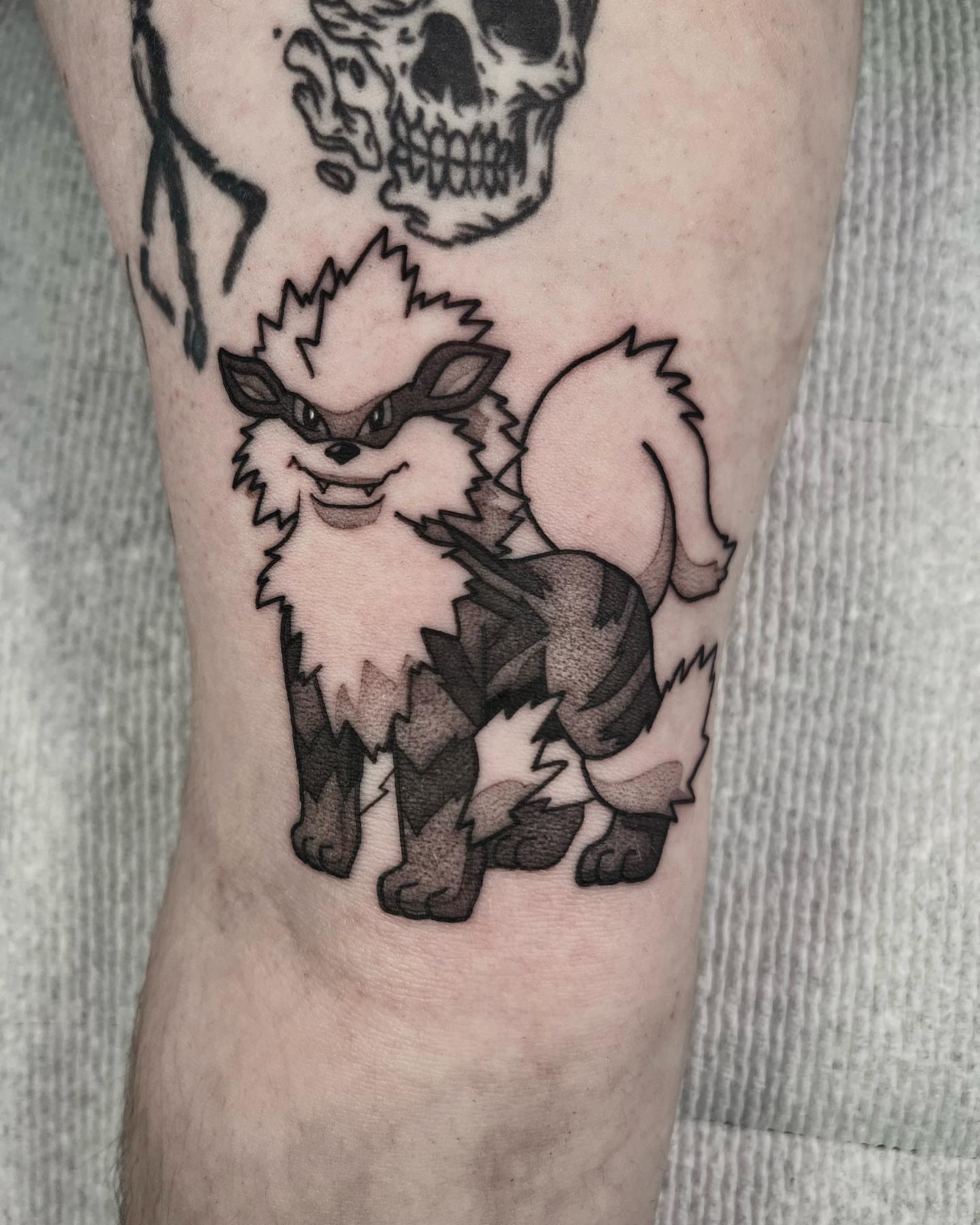 Tattoo by @bingtattoos — black_and_grey
