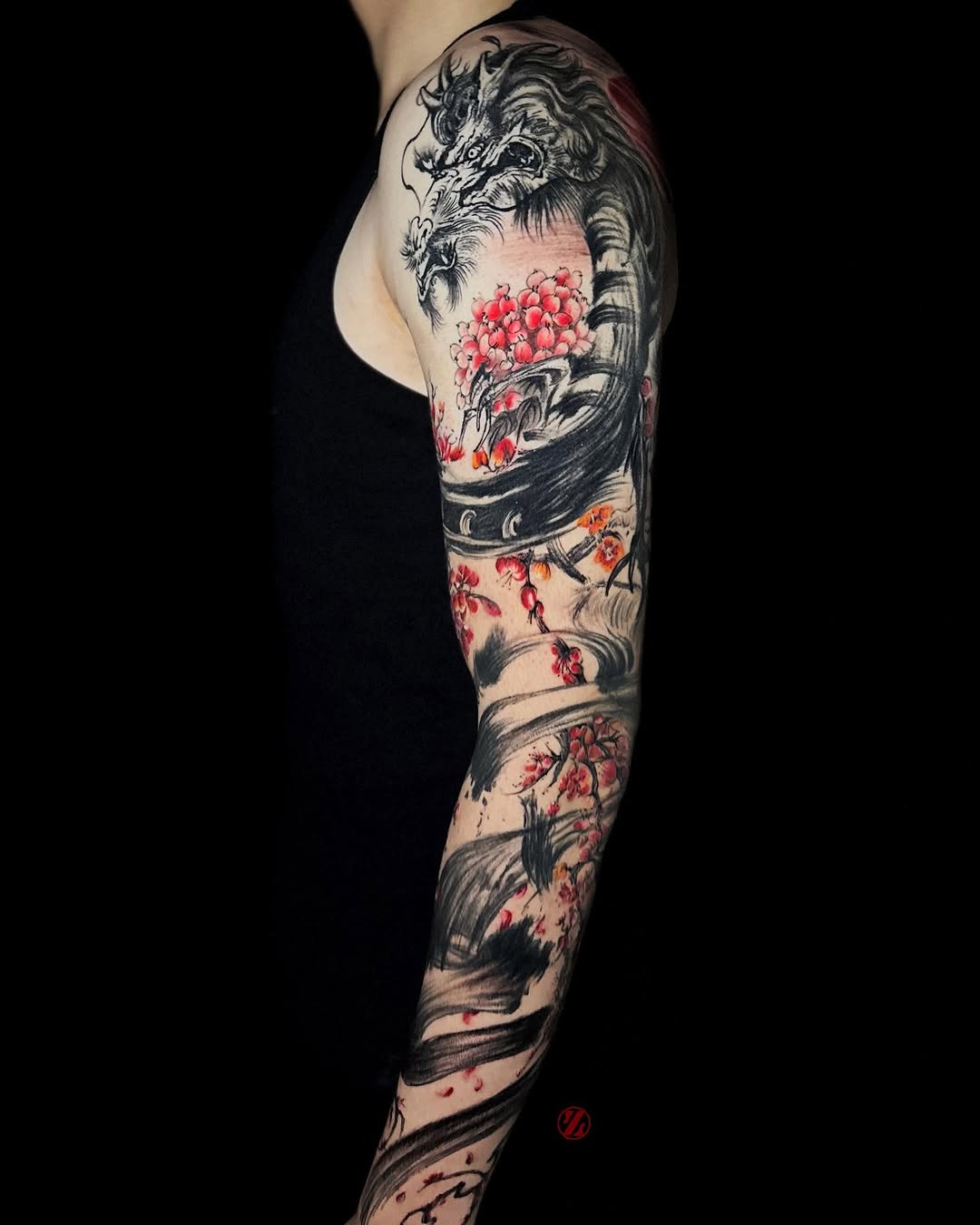 Tattoo by @jiang_tattooer โ japanese_irezumi, watercolor