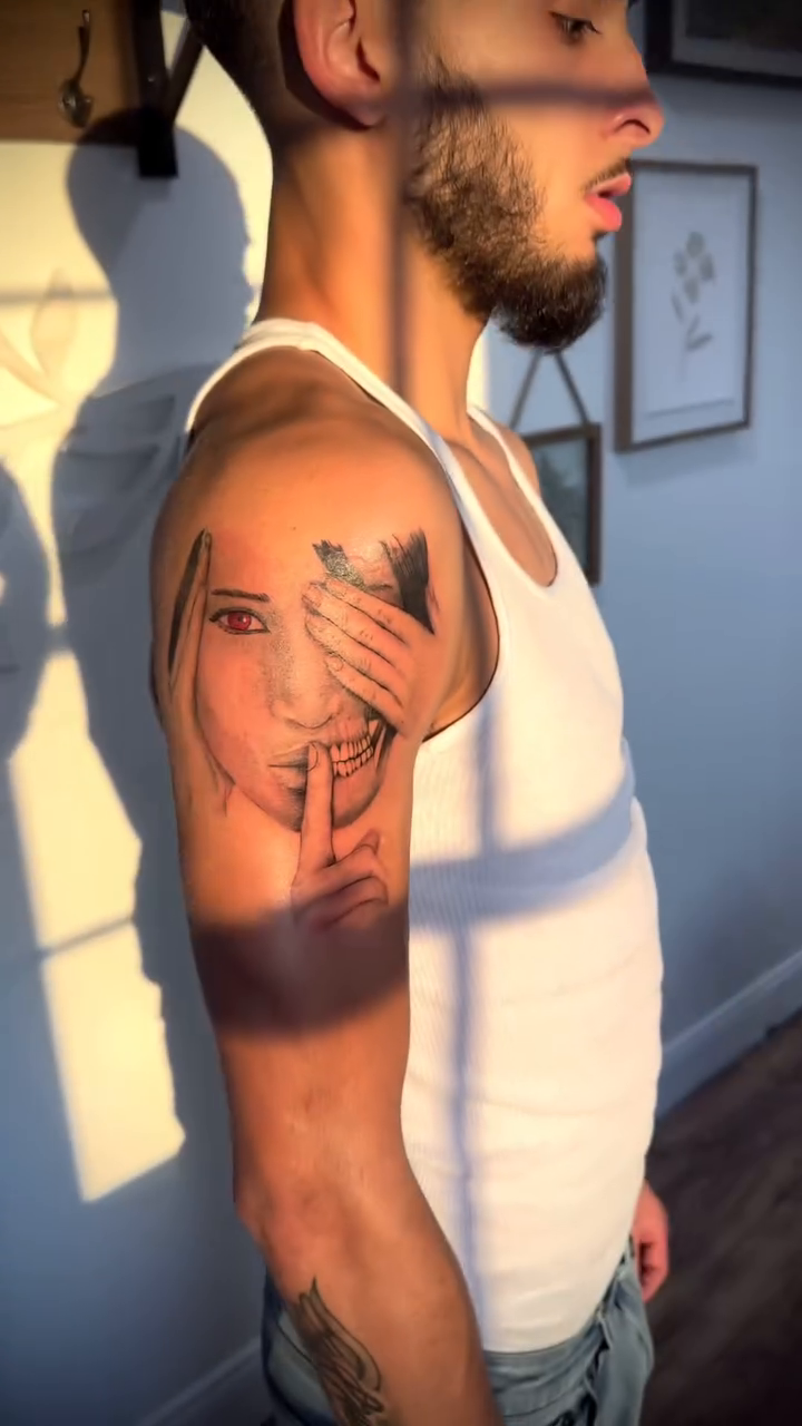 Tattoo by @timothythetattooist — black_and_grey, realism
