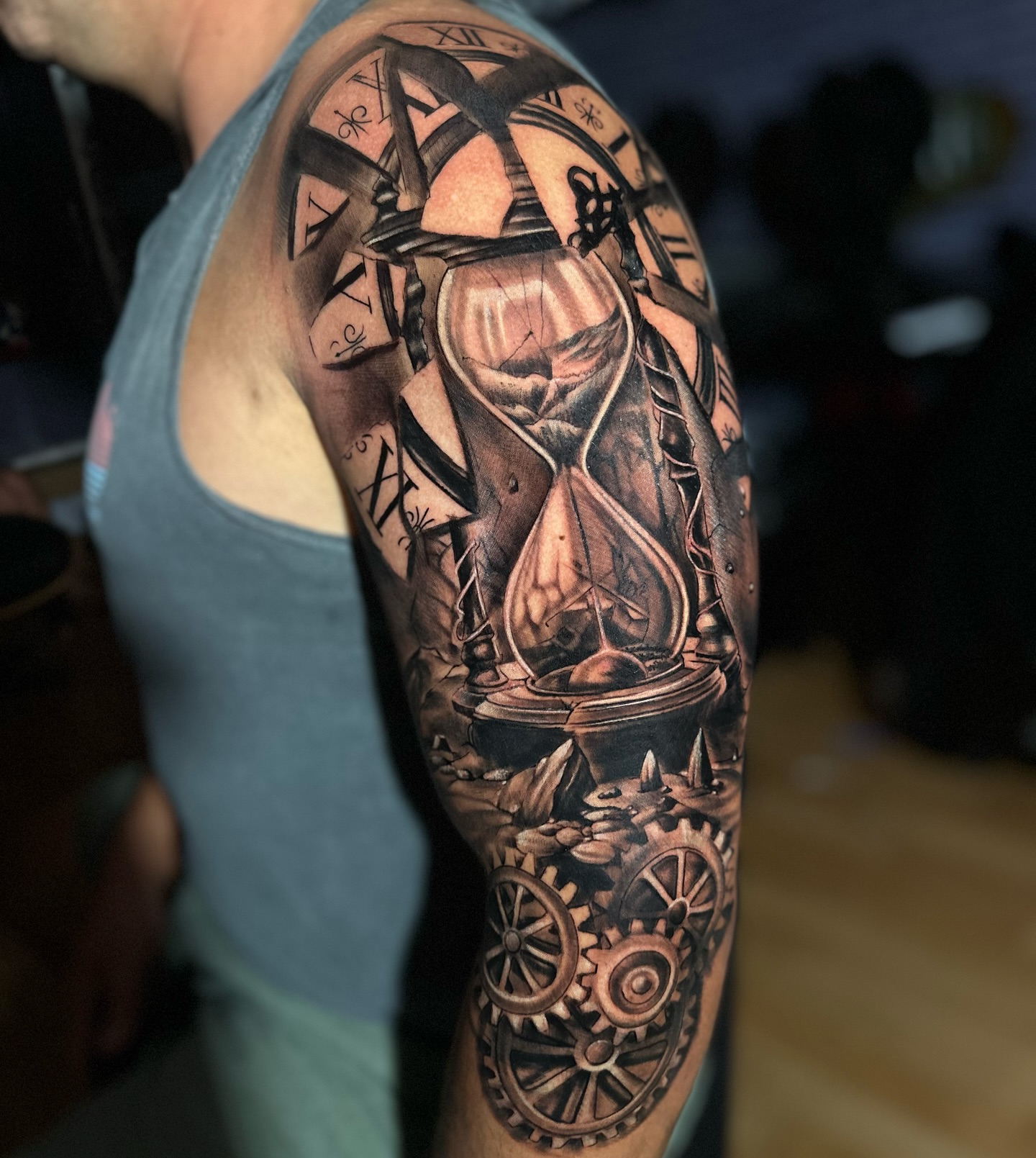 Tattoo by @morenotattoow — black_and_grey, realism