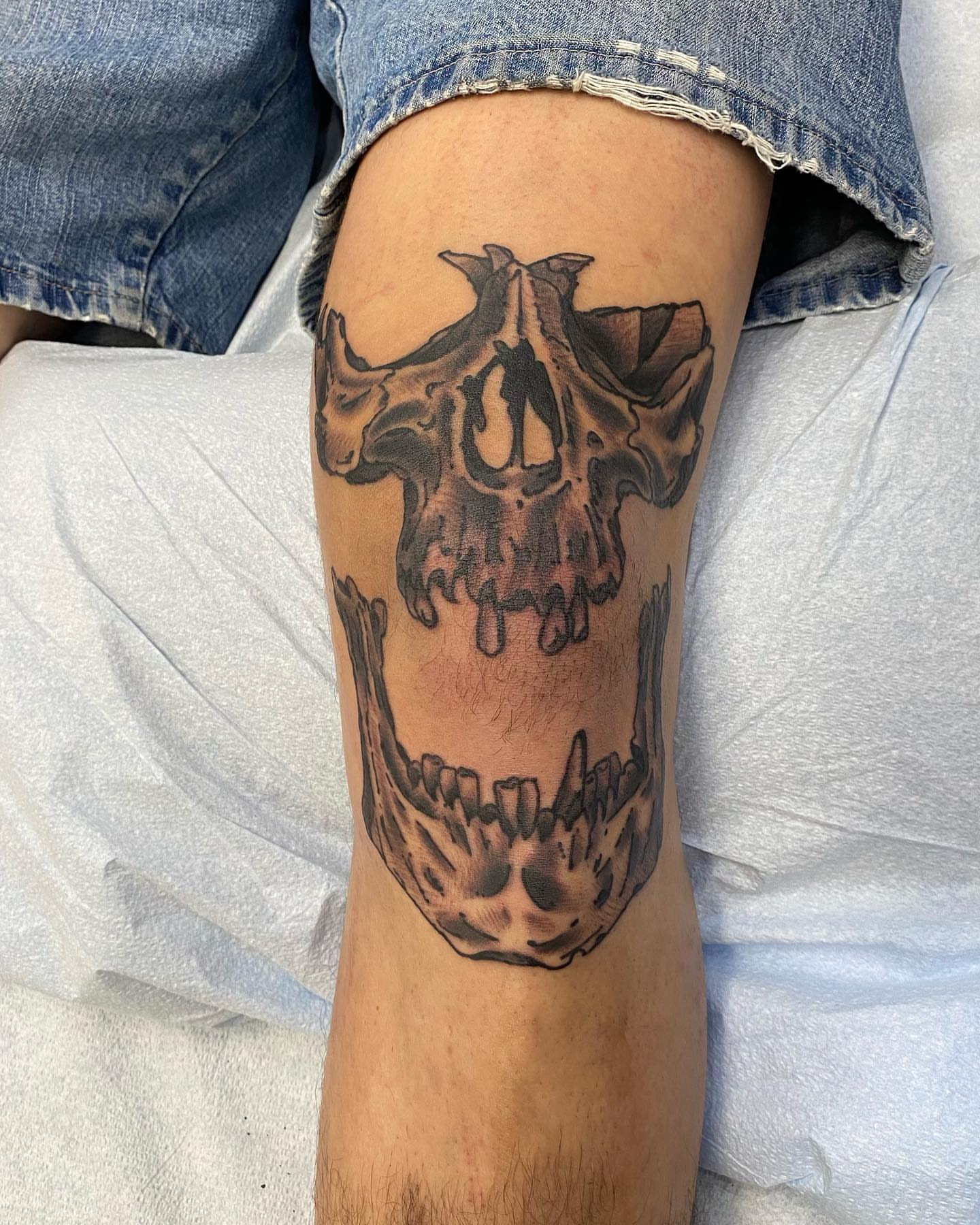 Tattoo by @clarenceworley — black_and_grey