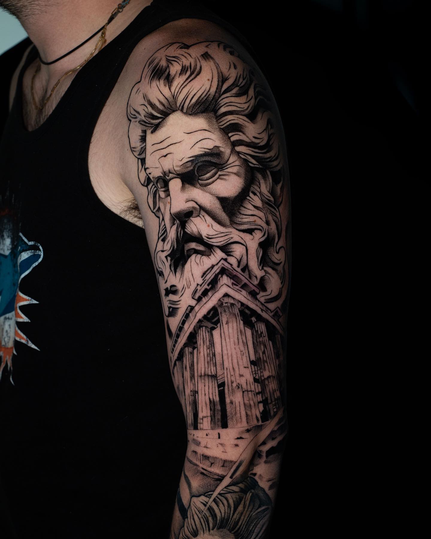 Tattoo by @javiink_rm — realism, black_and_grey