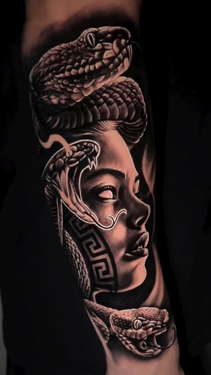 Tattoo by @tattoosbyshiva — realism, black_and_grey