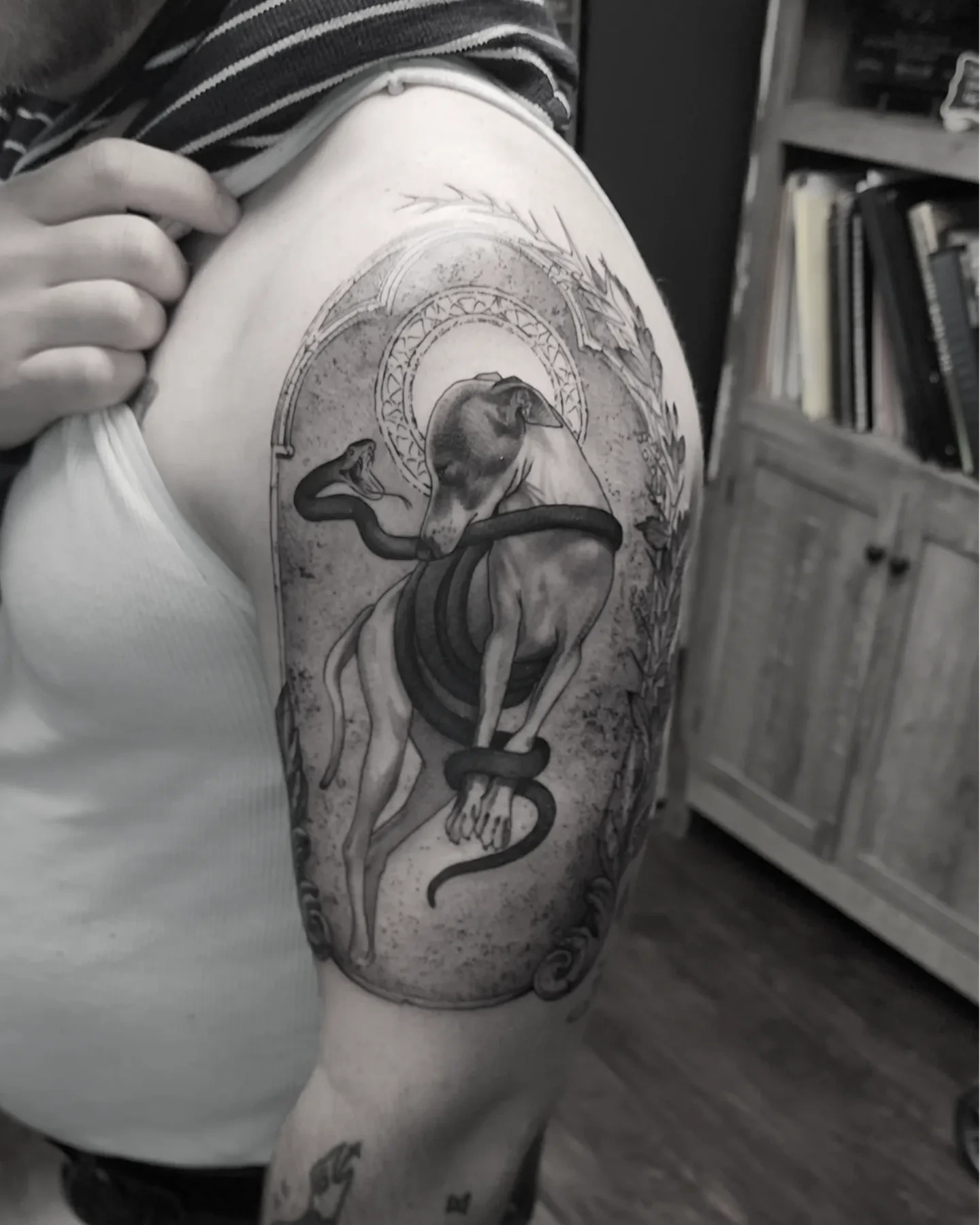 Tattoo by @daniryantattoos — black_and_grey, realism