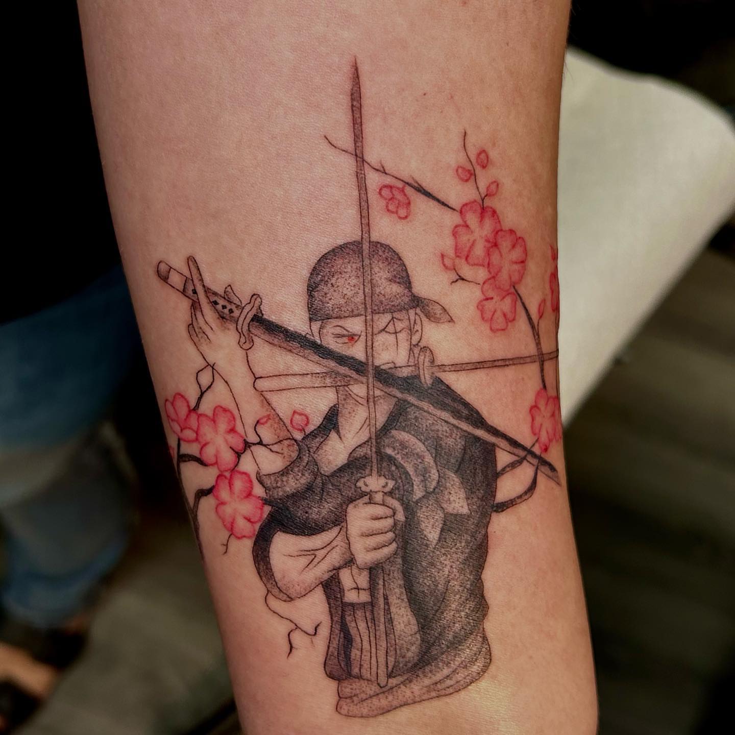 Tattoo by @lildebbie214 — black_and_grey, realism
