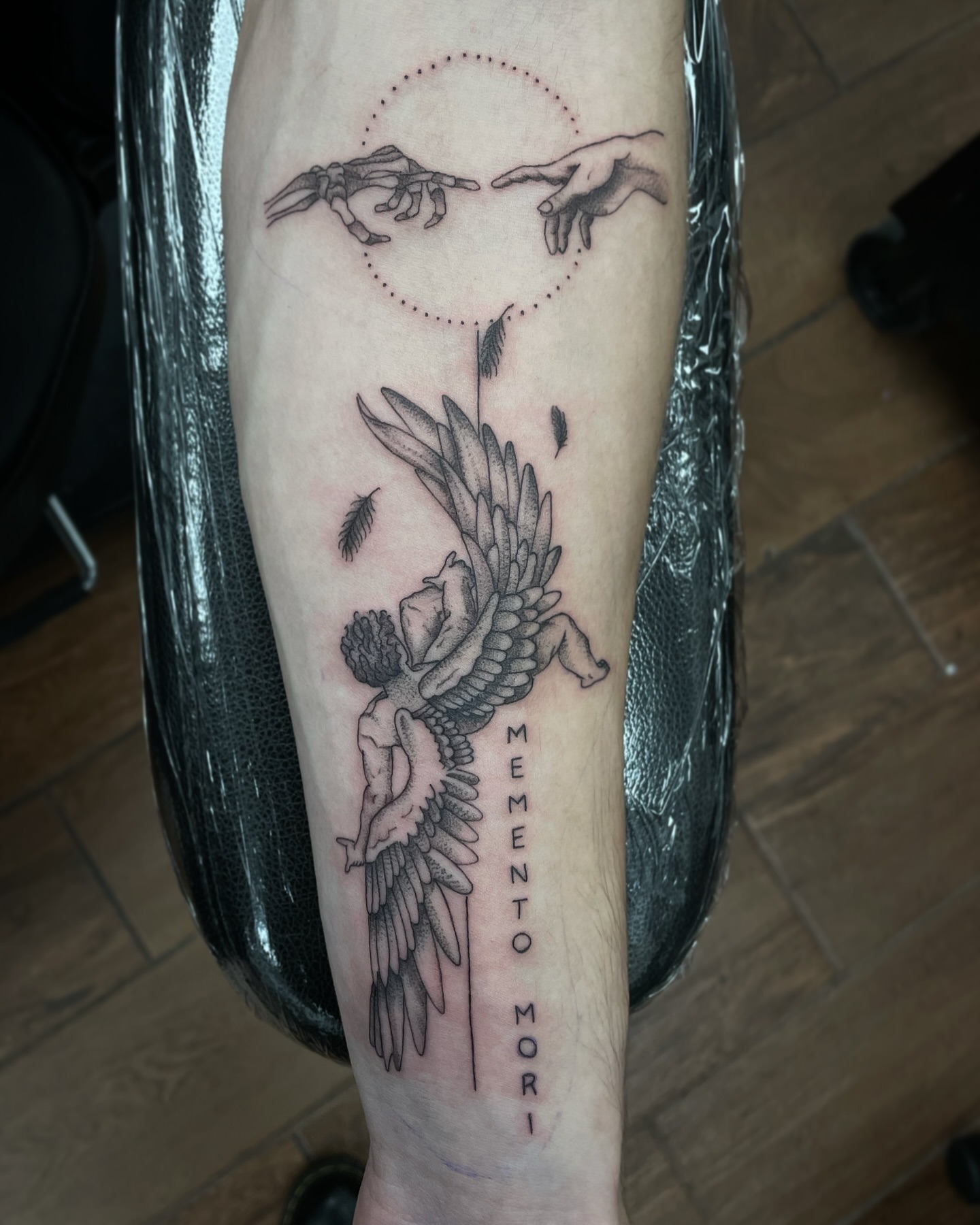 Tattoo by @dom.tattoos β black_and_grey