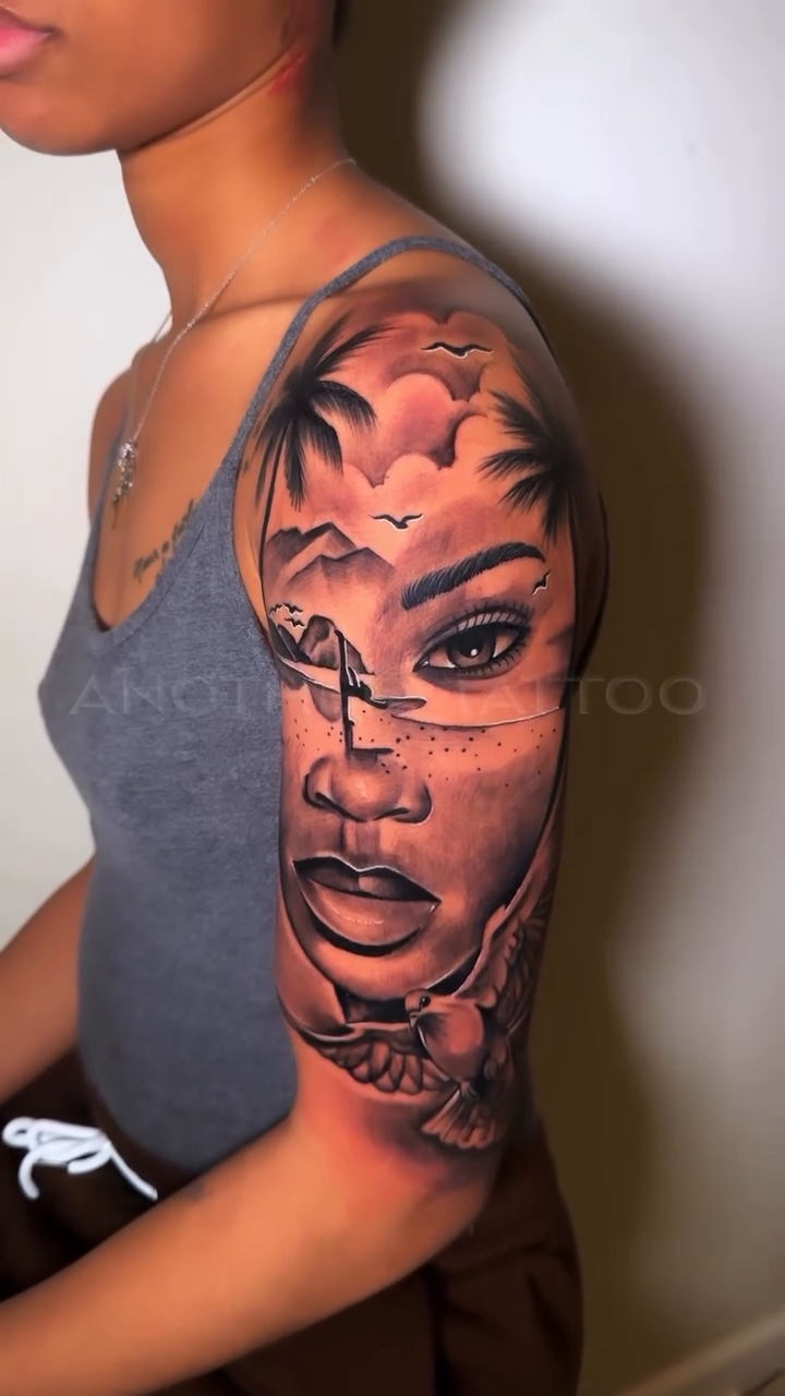 Tattoo by @another_tattoo — realism, black_and_grey