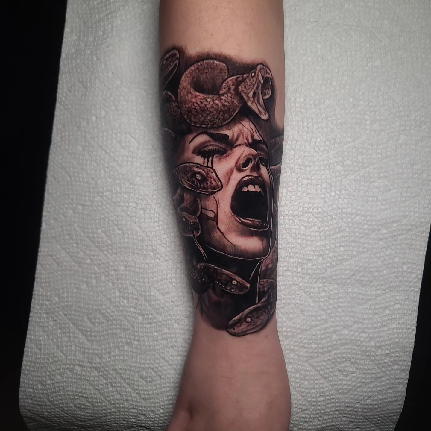 Tattoo by @mitchprestontattoos — dark_realism