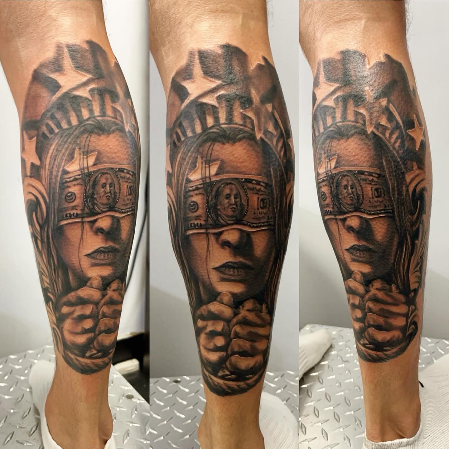 Statue of liberty realism tattoo on the forearm by Tattoosbybeanz