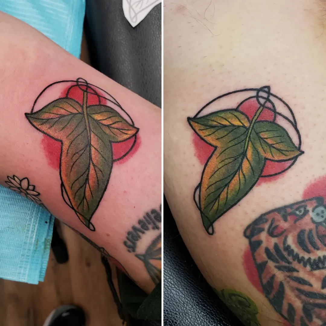 Tattoo by @haleygunz — american_traditional, geometric