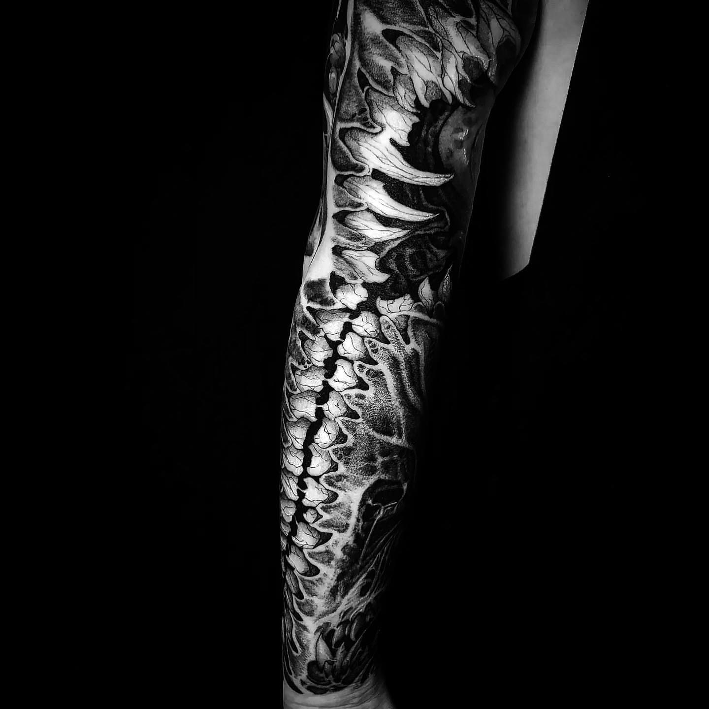 Tattoo by @99_blk — black_and_grey