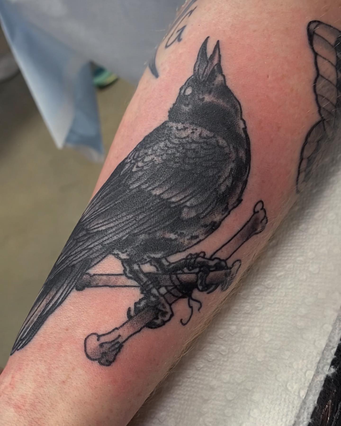 Tattoo by @clarenceworley — black_and_grey