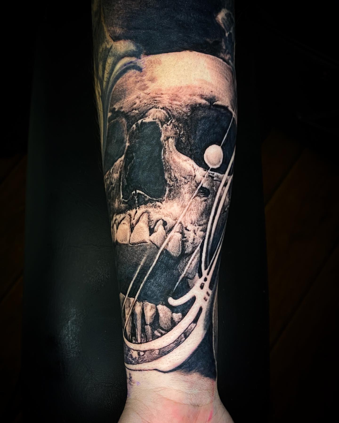 Tattoo by @bigbadwolftattoos — realism, dark_realism