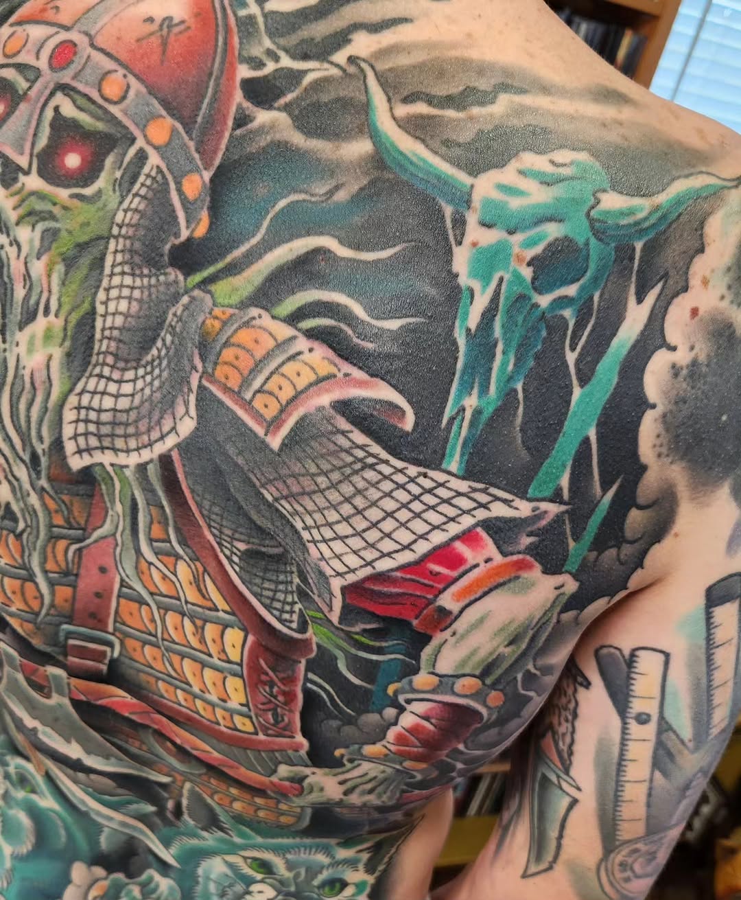 Tattoo by @jeffensminger — japanese_irezumi, black_and_grey