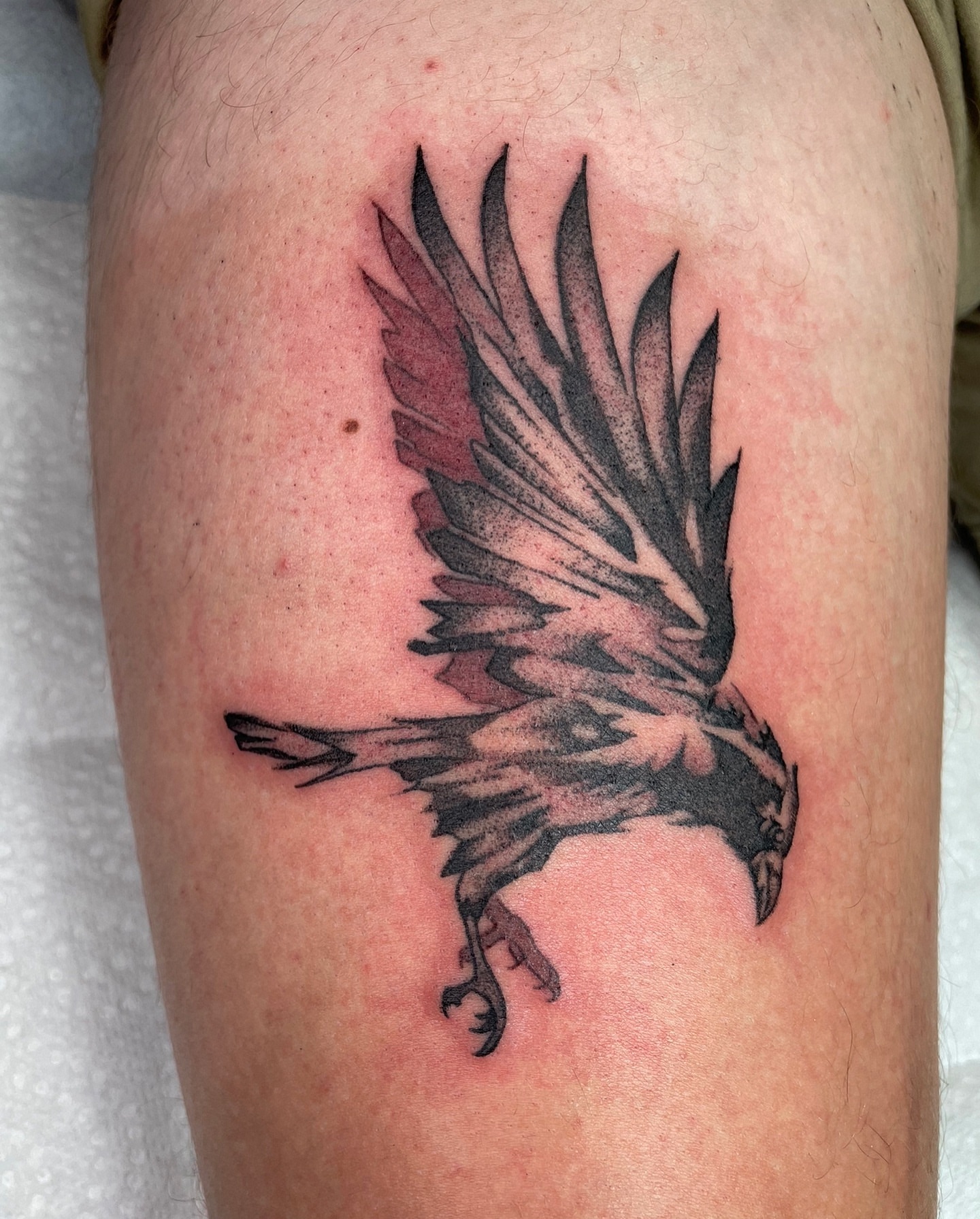 Tattoo by @firststepentropy — black_and_grey