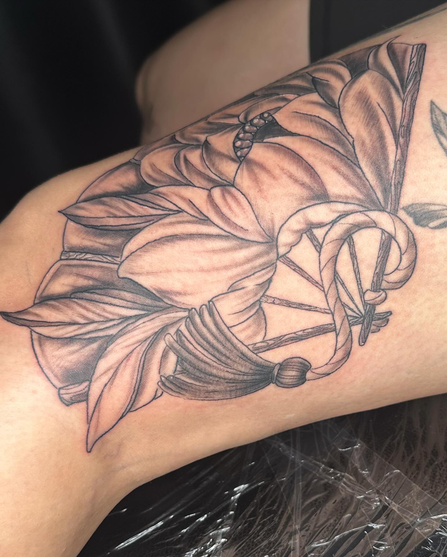 Tattoo by @immaculata_tattoo — black_and_grey