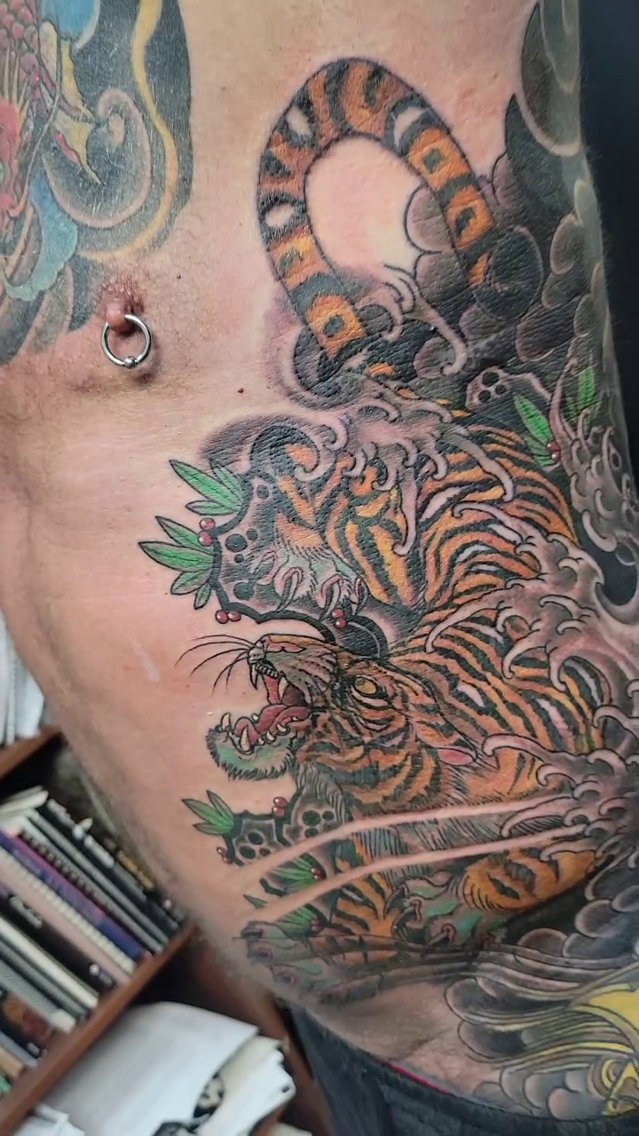 Tattoo by @mrjamesvaughn — japanese_irezumi, realism