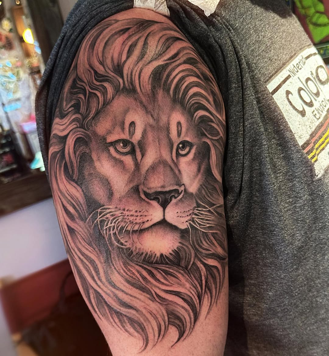 Tattoo by @langley_osborn — realism, black_and_grey