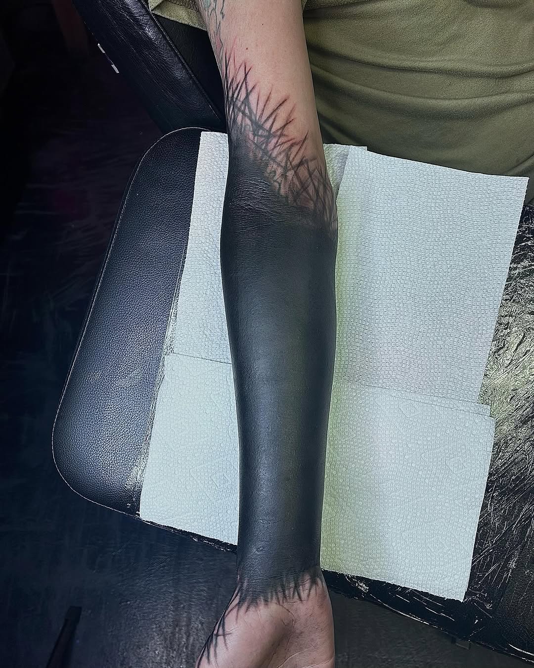 Tattoo by @colby_tattoos — blackwork